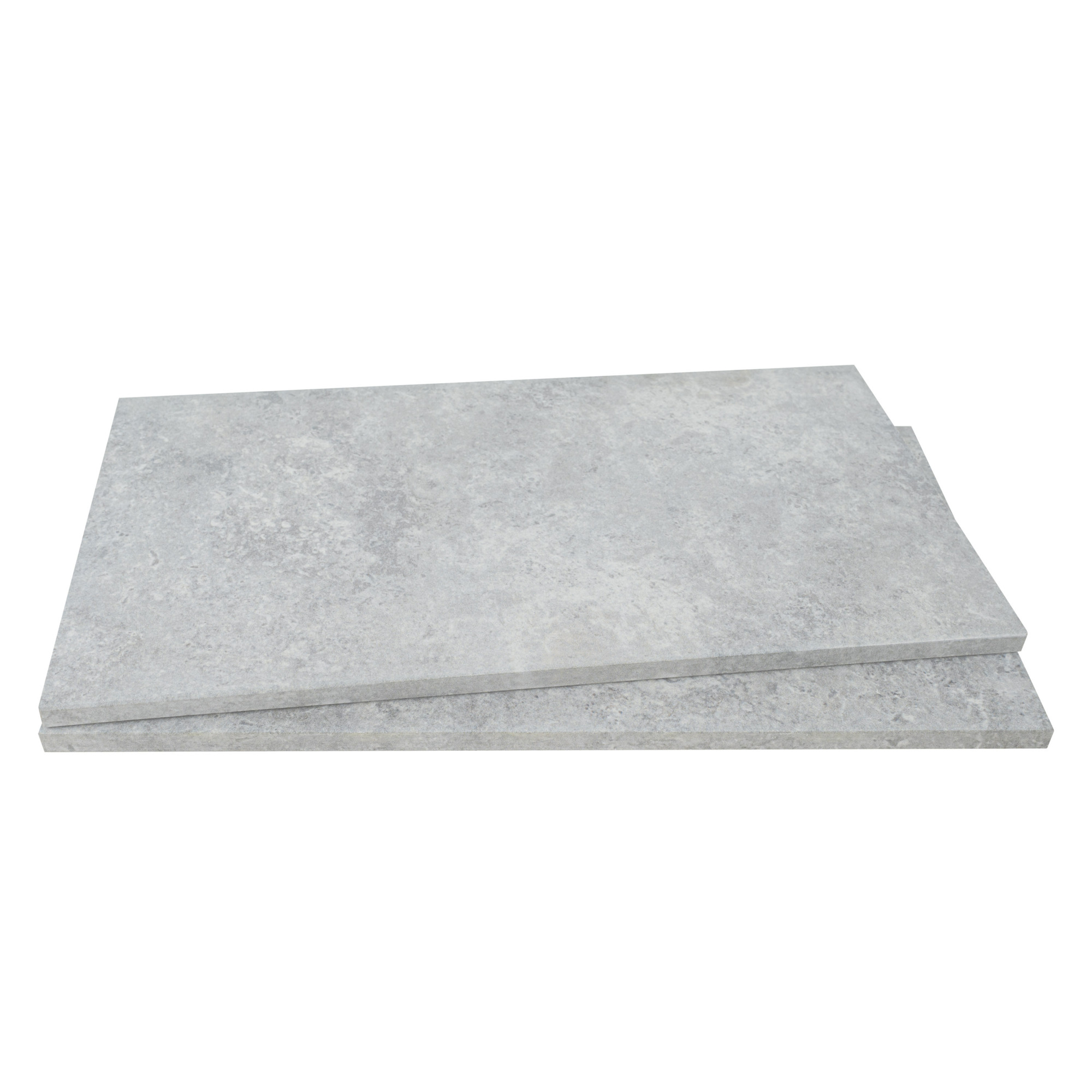 Ackland Lucenta Moonvale Glazed Porcelain Pool Coping — 13in. x 24in., Matte Finish, Gray, Model# NTE-LSC-019